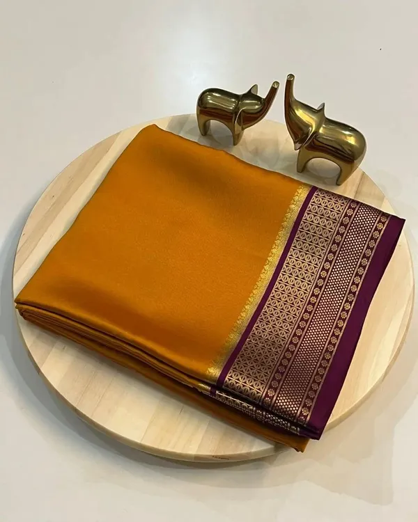Mustard_Pure_Viscose_Silk,_It_Is_Very_Soft_And_Comfortable_To_Wear_Any_Weather
