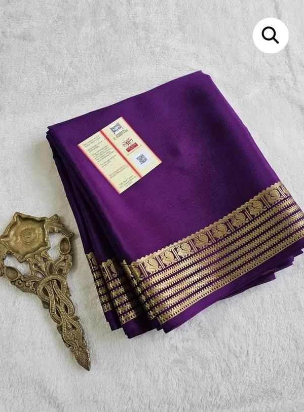 Purple_Pure_Viscose_Silk,_It_Is_Very_Soft_And_Comfortable_To_Wear_Any_Weather