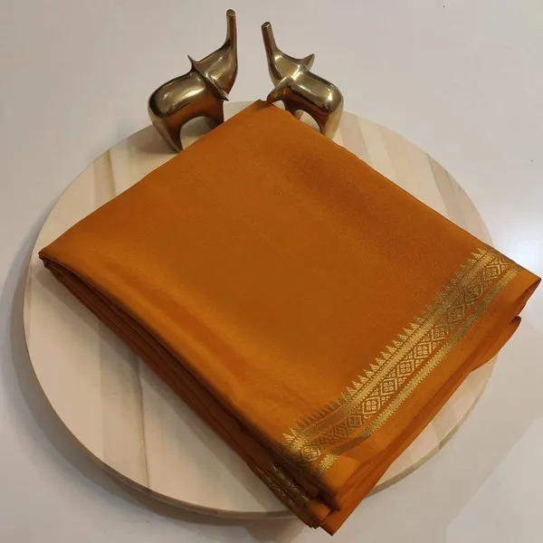Mustard_Pure_Viscose_Silk,_It_Is_Very_Soft_And_Comfortable_To_Wear_Any_Weather