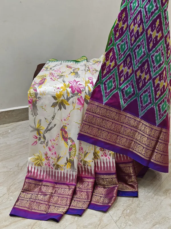 Multicolor_Designer_Printed_And_Dolla_Silk_Fabric_Sarees