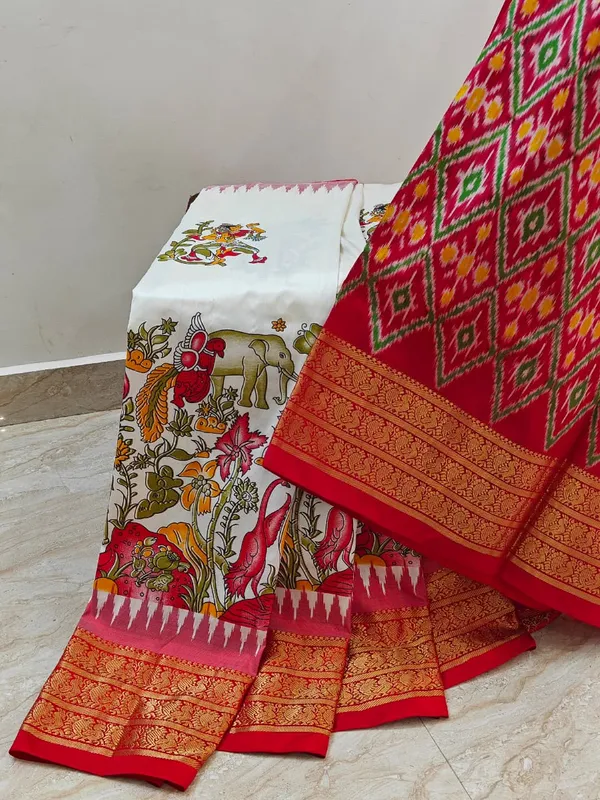 Multicolor_Designer_Printed_And_Dolla_Silk_Fabric_Sarees