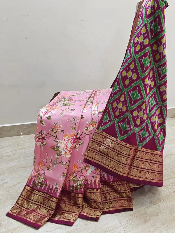 Light_Pink_Designer_Printed_And_Dolla_Silk_Fabric_Sarees