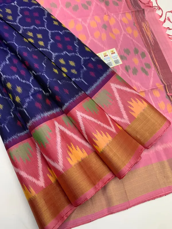 Blue_And_Pink_Designer_Printed_And_Dolla_Silk_Fabric_Sarees