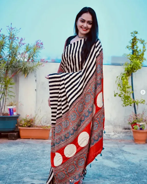 Multicolour_Semi_Gajji_Bandhej_Printed_Sarees
