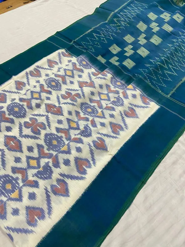 Multicolor_Khadi_Cotton_With_Hand_Block_Batik_Prints
