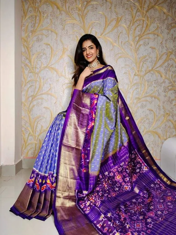 Multicolor_Purple_Ikkat_Saree_And_Dolla_Silk_Sarees