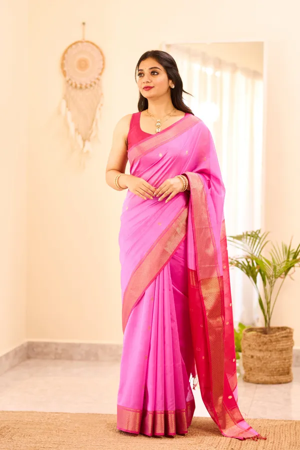 Light_Pink_Maheshwari_Silk_Cotton_Saree