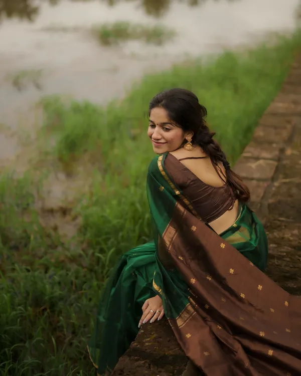 Maheswari_Silk_Cotton_Saree_-_Green