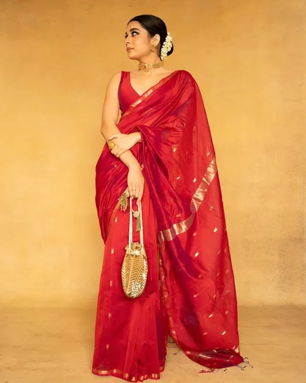 Maheswari_Silk_Cotton_Saree_-_Red