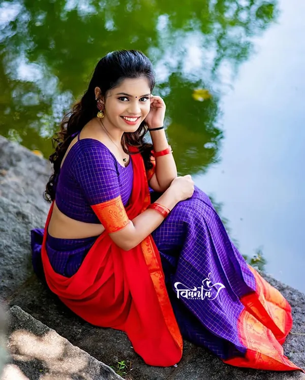 Kanjivaram_Silk_Zari_Half_Saree_Lehenga_With_Blouse_Along_With_Banarsi_Silk_Dupatta