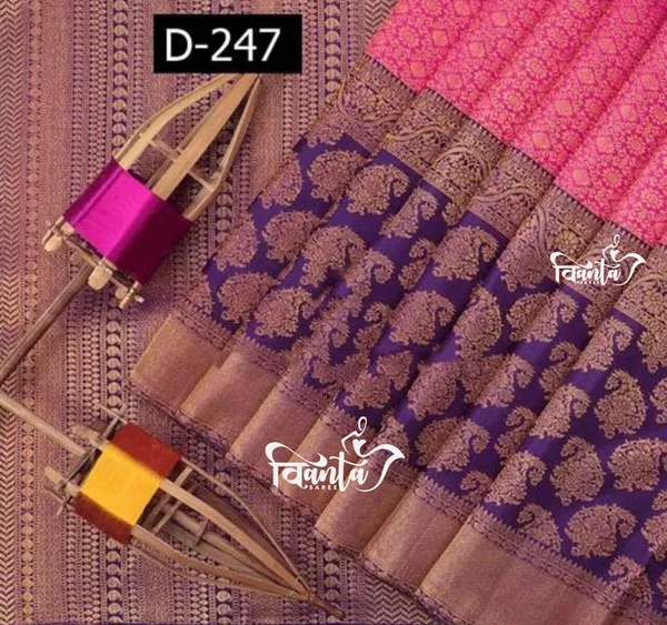 Pink_Woven_Kanjivaram_Banarasi_Jacquard_Sari