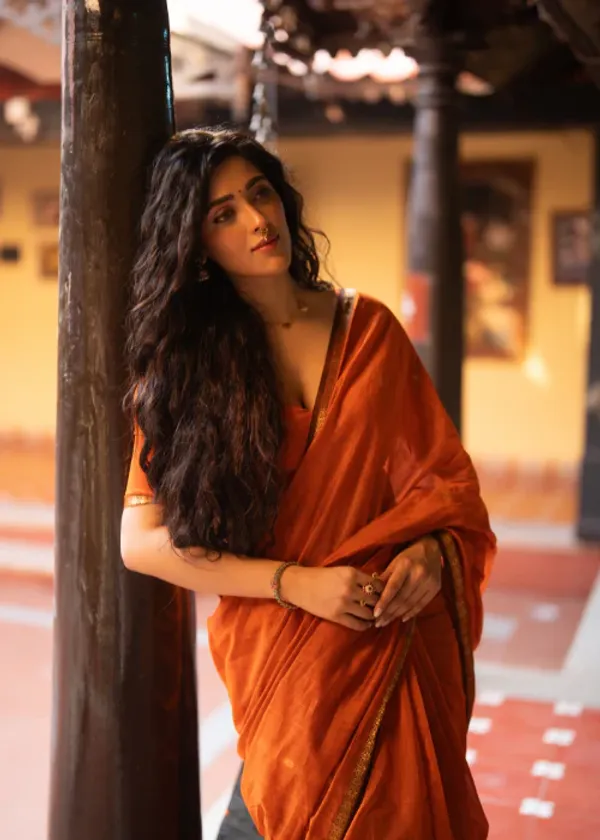 Maheswari_Silk_Cotton_Saree_-_Orange