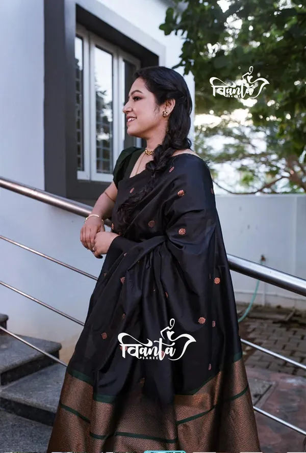 Black_Woven_Kanjivaram_Banarasi_Jacquard_Sari