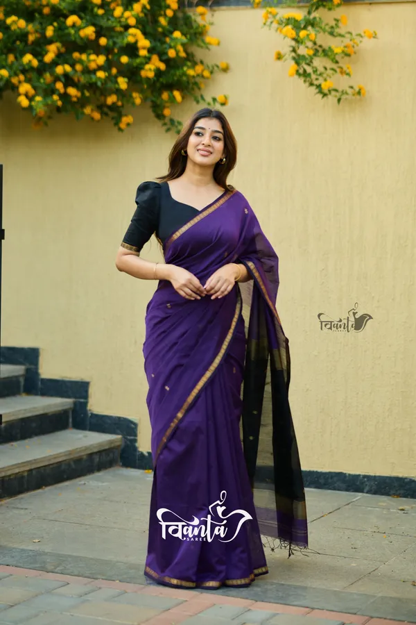 Maheswari_Silk_Cotton_Saree_-_Wine-Black