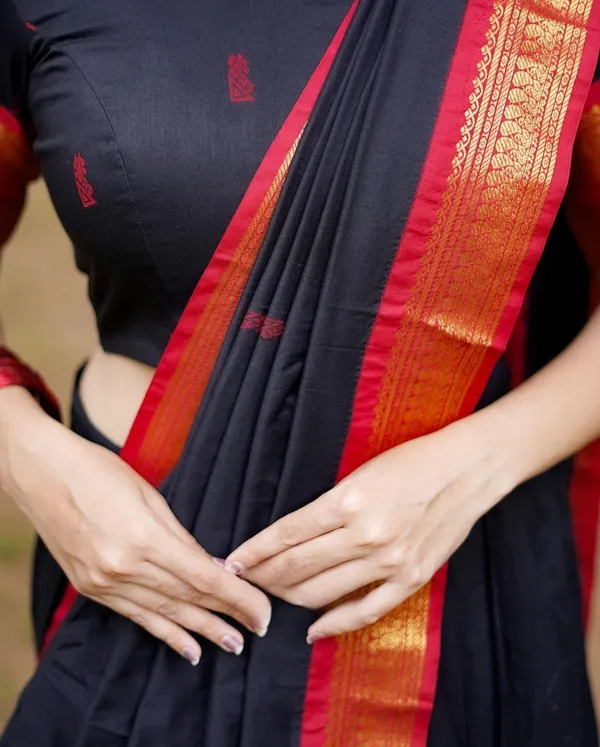 Kanjivaram_Silk_Zari_Half_Saree_Lehenga_With_Blouse_Along_With_Banarsi_Silk_Dupatta