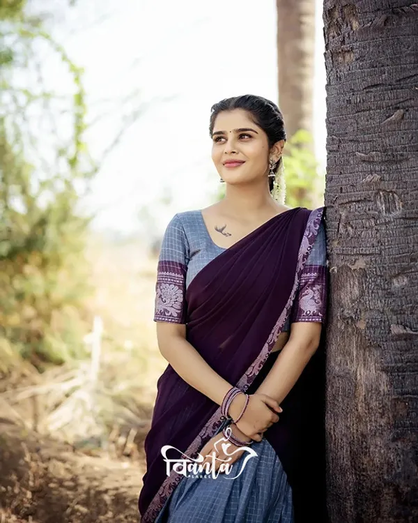 Sky_Blue_Kanjivaram_Soft_Silk_Wedding_&_Party_Wear_Half_Saree_&_Unstiched_Blouse_For_Women