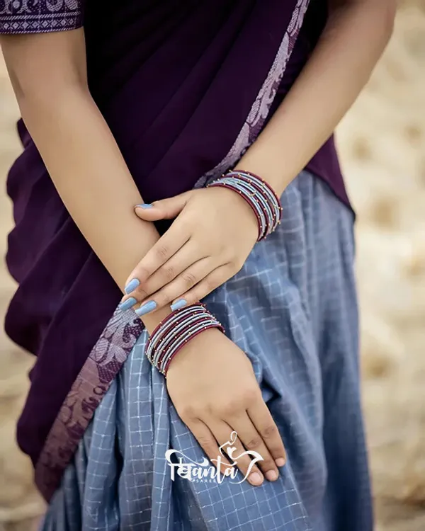 Sky_Blue_Kanjivaram_Soft_Silk_Wedding_&_Party_Wear_Half_Saree_&_Unstiched_Blouse_For_Women
