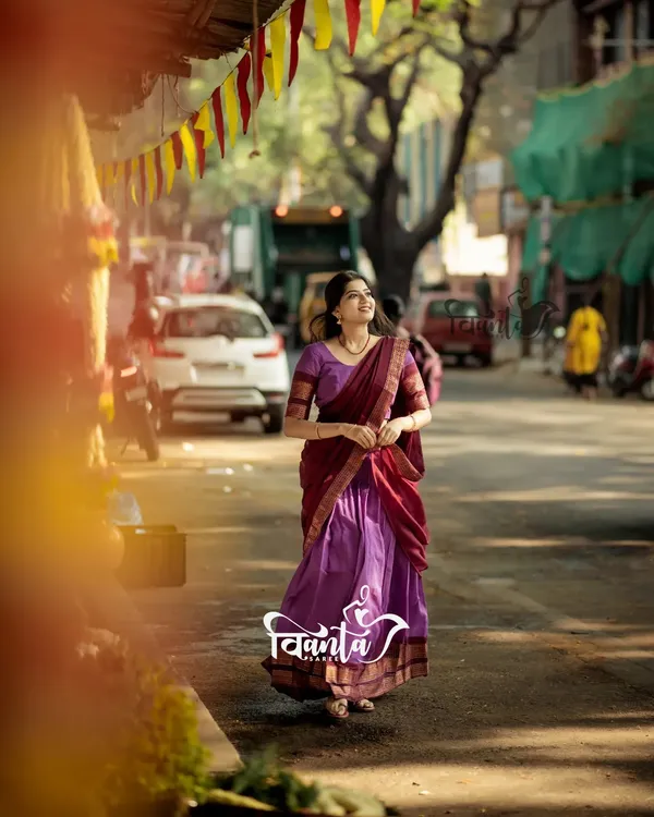 Padmaja_Cotton_Half_Saree_-_WINE