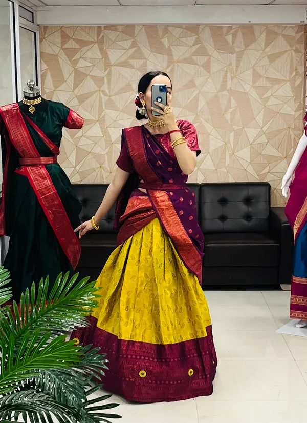 Kanchipuram_Zari_Weaving_Work_Collection_Special_Lehenga_Choli_Set