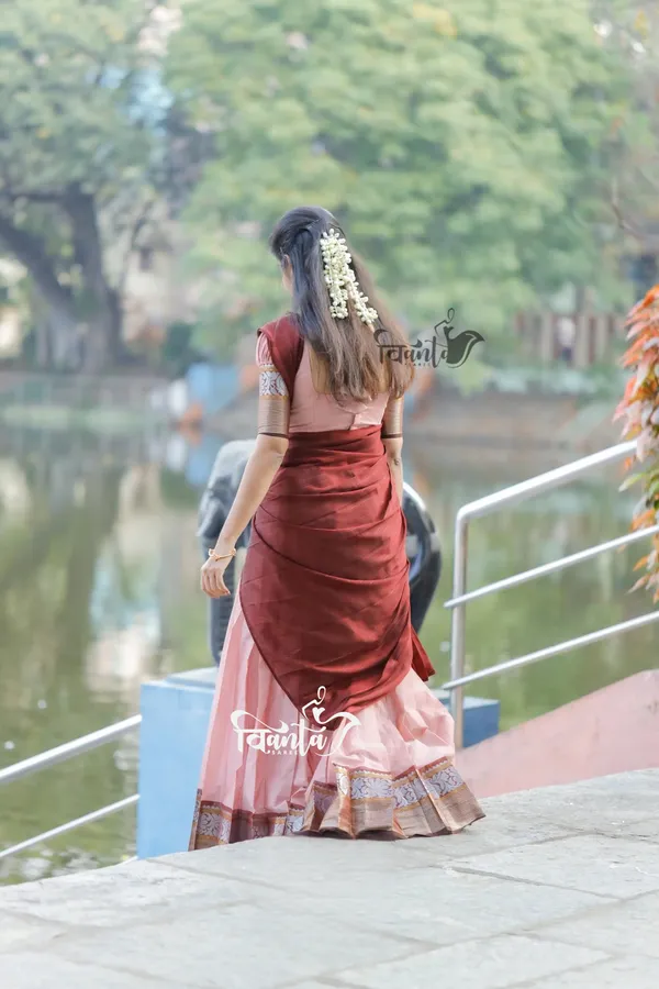 Padmaja_-_Pastel_Pink_and_Maroon_Cotton_Half_Saree