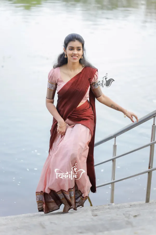 Padmaja_-_Pastel_Pink_and_Maroon_Cotton_Half_Saree