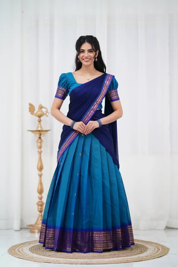 Kanjivaram_Cotton_Half_Saree