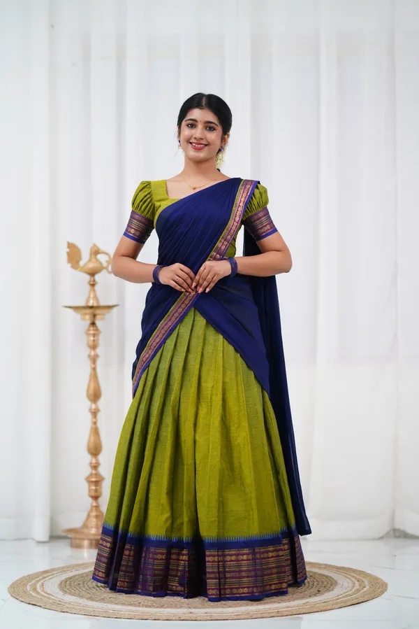 Kanjivaram_Cotton_Half_Saree