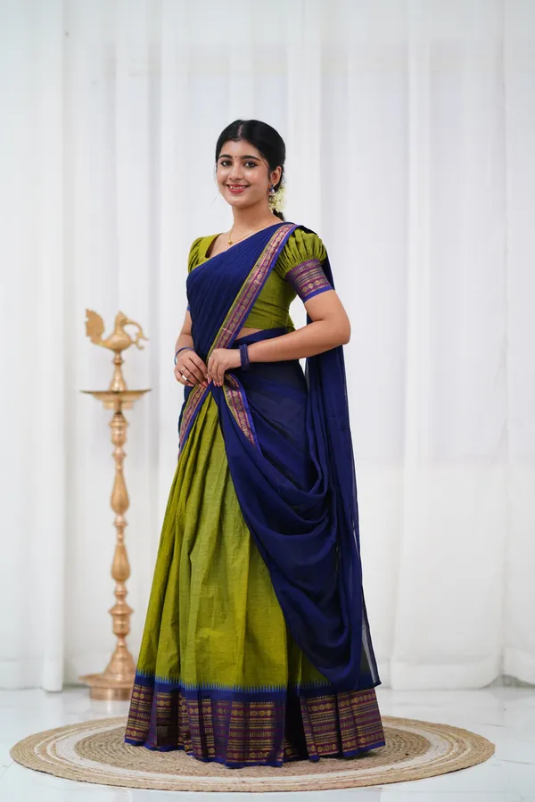 Kanjivaram_Cotton_Half_Saree