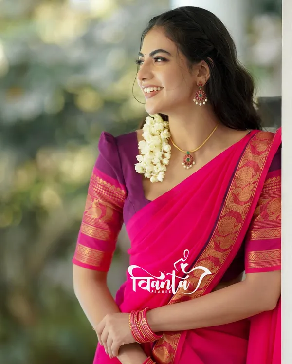 Kanjiveram_Cotton_Silk_Half_Saree