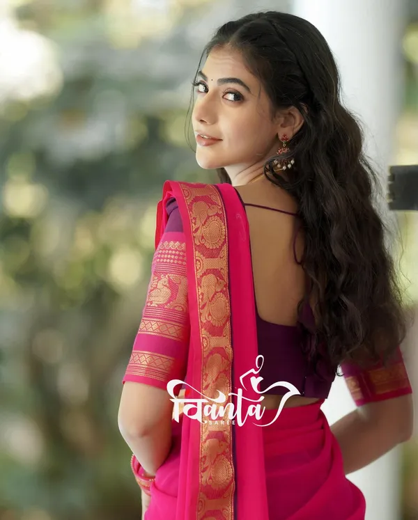 Kanjiveram_Cotton_Silk_Half_Saree