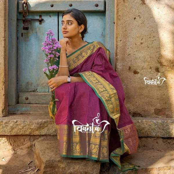 Maharani_Banarasi_Silk_Wedding_&_Party_Wear_Saree_&_Unstiched_Blouse_For_Women
