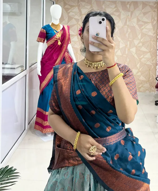 Kanchipuram_Zari_Weaving_Work_Collection_Special_Lehenga_Choli_Set