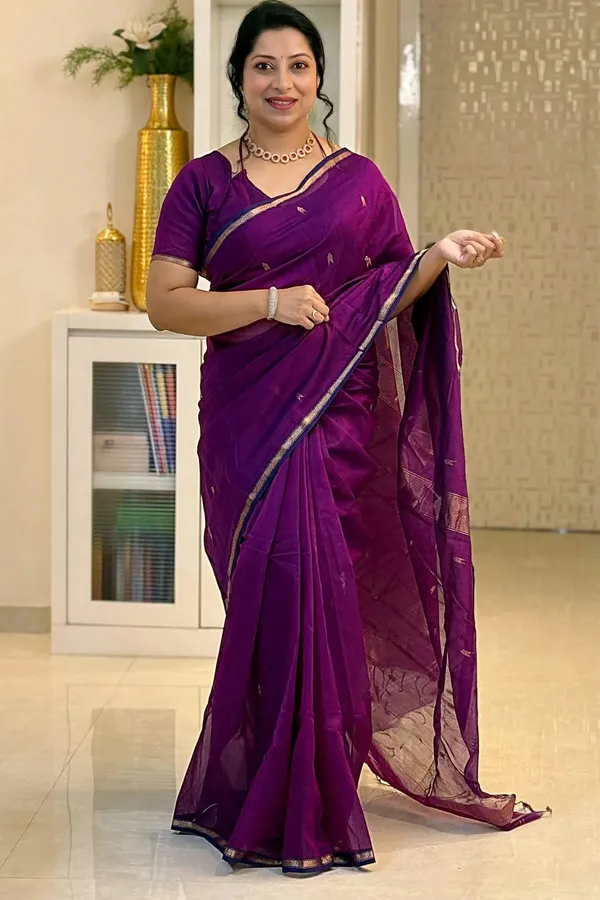 Maheswari_Silk_Cotton_Saree_-_Purple