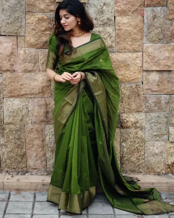 Maheswari_Silk_Cotton_Saree_-_Green