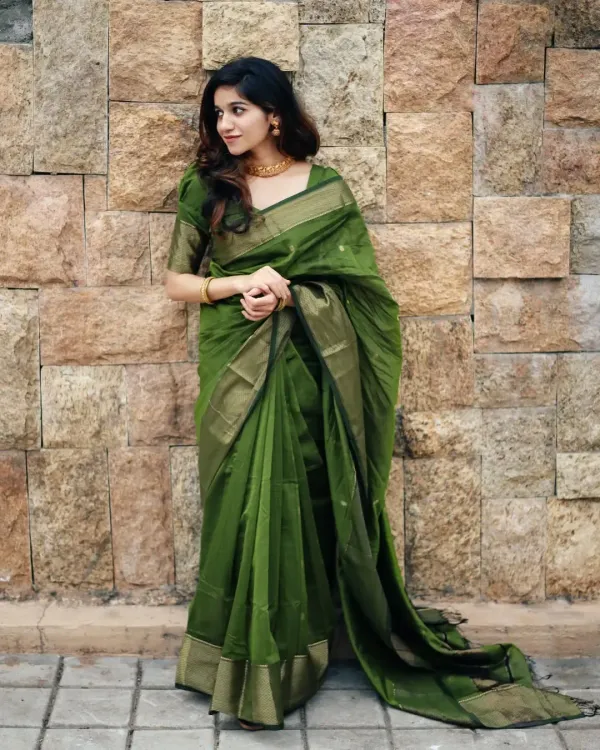 Maheswari_Silk_Cotton_Saree_-_Green