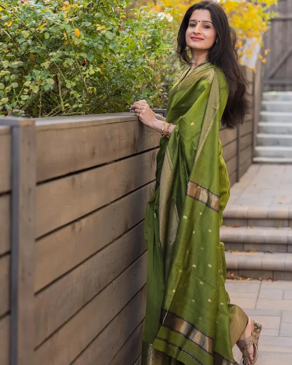 Maheswari_Silk_Cotton_Saree_-_Green