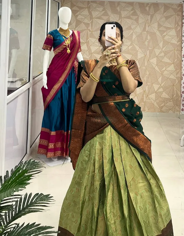 Kanchipuram_Zari_Weaving_Work_Collection_Special_Lehenga_Choli_Set