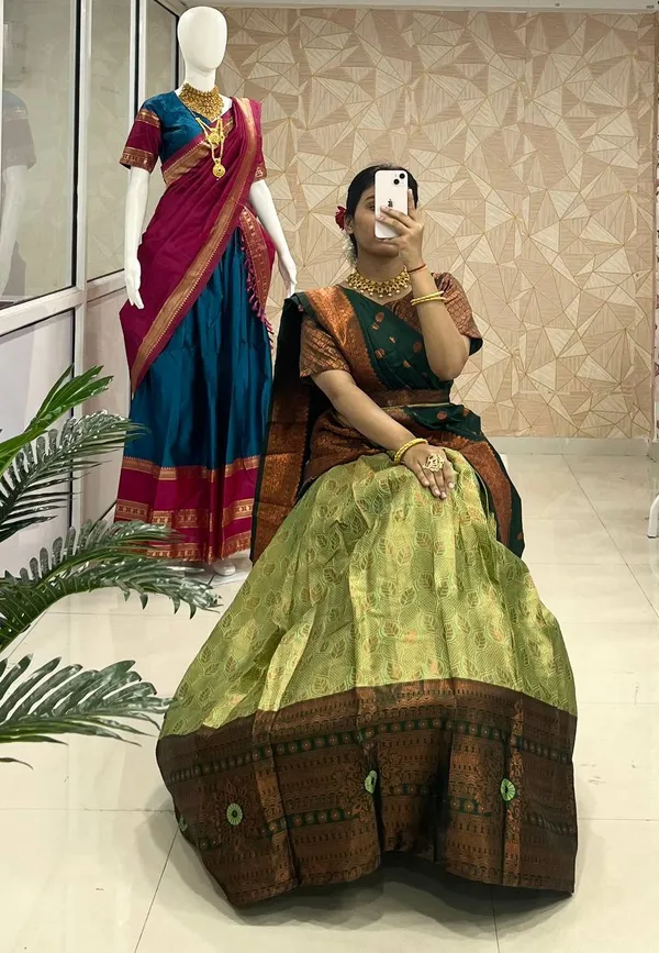 Kanchipuram_Zari_Weaving_Work_Collection_Special_Lehenga_Choli_Set