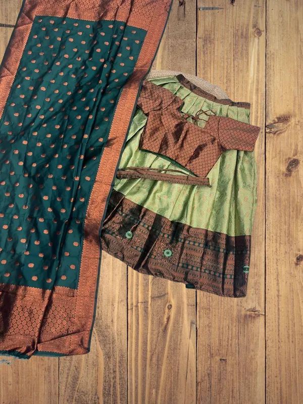 Kanchipuram_Zari_Weaving_Work_Collection_Special_Lehenga_Choli_Set