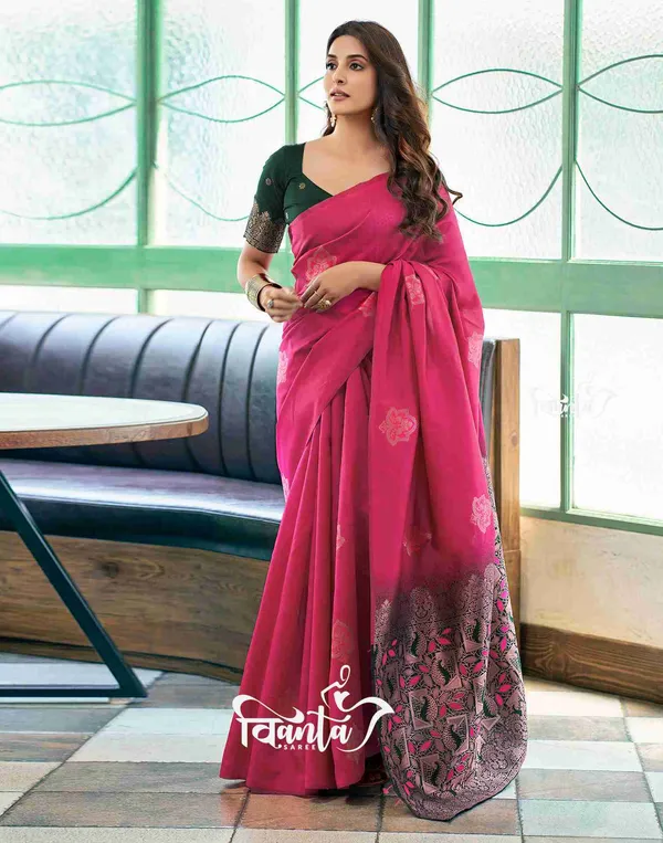 Woven_Kanjivaram_Jacquard_Banarasi_Saree