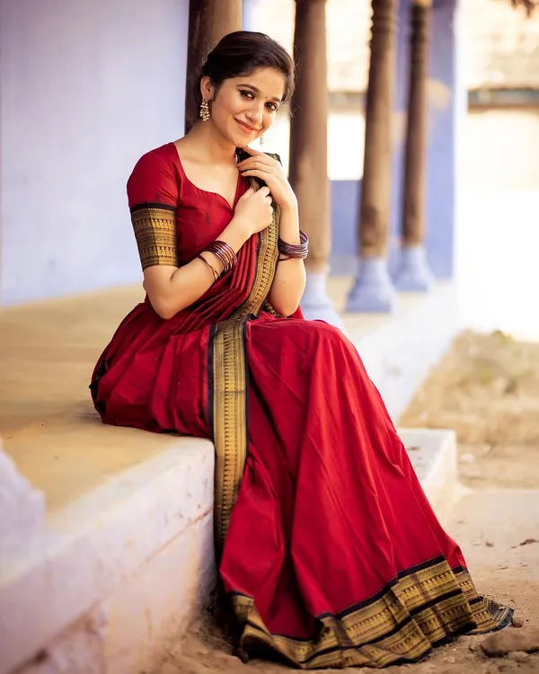 Kanjivaram_Silk_Zari_Half_Saree_Lehenga_With_Blouse_Along_With_Banarsi_Silk_Dupatta