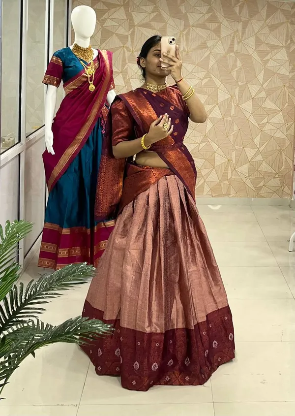 Kanchipuram_Zari_Weaving_Work_Collection_Special_Lehenga_Choli_Set