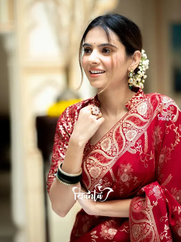 Woven_Kanjivaram_,_Banarasi_Jacquard_Saree