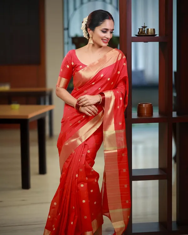 Maheshwari_Silk_Cotton_Saree_-_Red