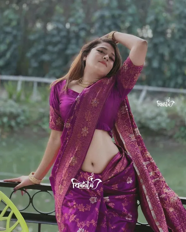 Woven_Kanjivaram_,_Banarasi_Jacquard_Saree