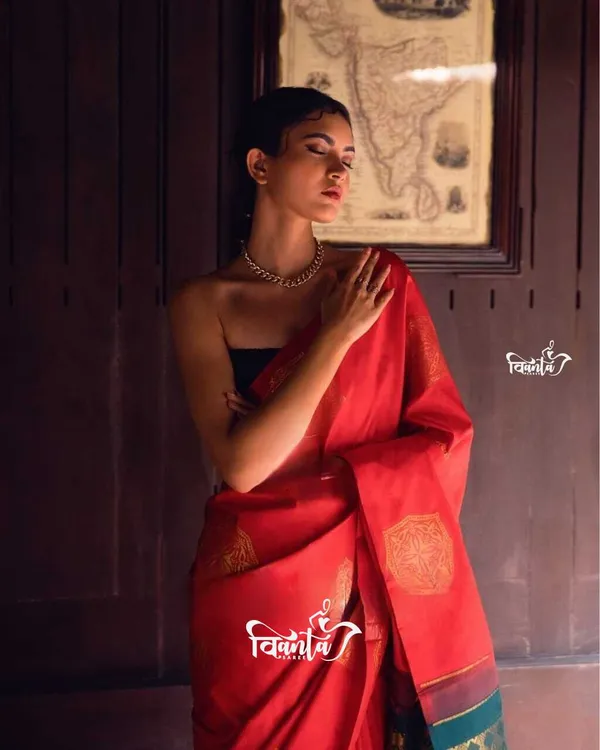 Woven_Kanjivaram_,_Banarasi_Jacquard_Saree