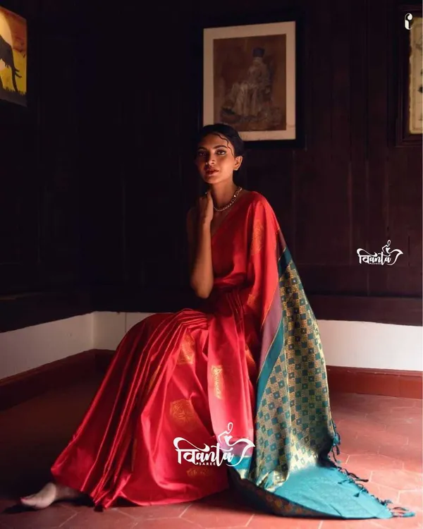 Woven_Kanjivaram_,_Banarasi_Jacquard_Saree
