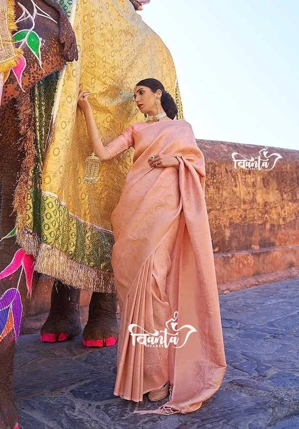 Woven_Kanjivaram,Banarasi_Jacquard_Soft_Silk_Saree