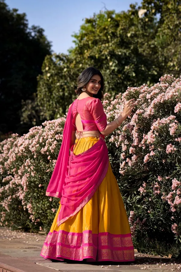 Kanchipuram_Zari_Weaving_Work_Collection_Special_Lehenga_Choli_Set
