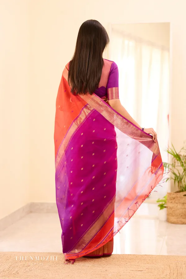 Maheswari_Silk_Cotton_Saree_-_Orange